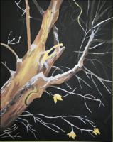 Work Series - Winter Tree - Acrylic On Canvass